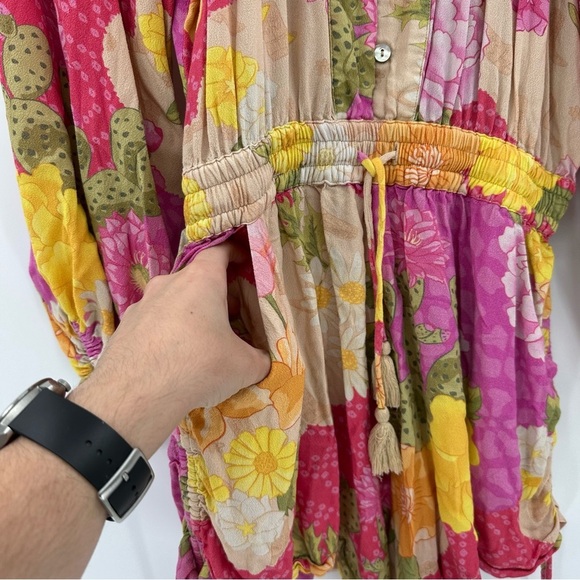 SPELL Joshua Tree Floral Romper Size Small Cactus Print - Picture 6 of 8